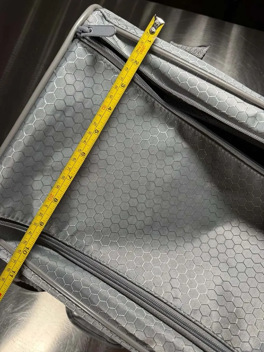 Sherpa Carrier To Go Medium Pet Carrier Gray Honeycomb Pattern